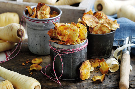 This easy recipe transforms your earthy and sweet parsnips into a crunchy snack with the warming flavour of paprika