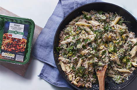 For a creamy pasta recipe that's healthy and easy-to-make, look no further than this zesty beef penne dish