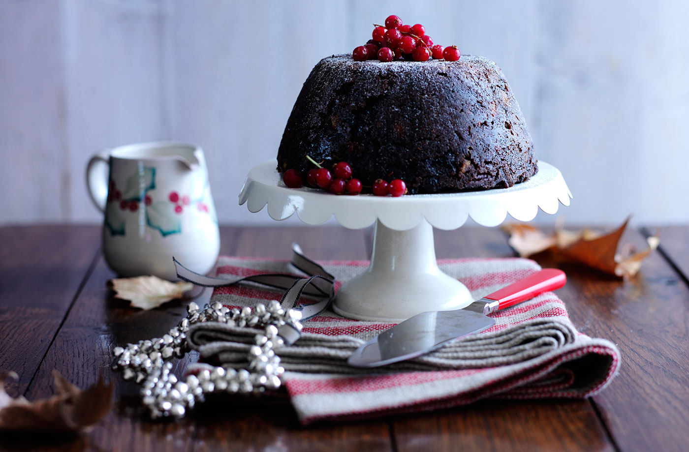 Gluten-free cranberry and pecan Christmas pudding recipe