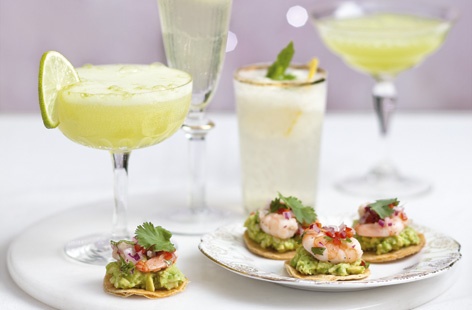 Prawn and avocado tostadas recipe