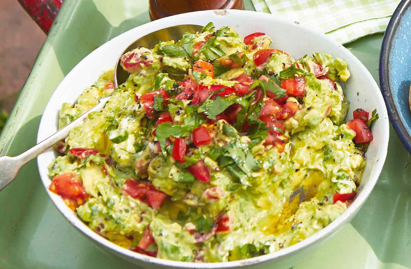 Smashed avocado dip recipe