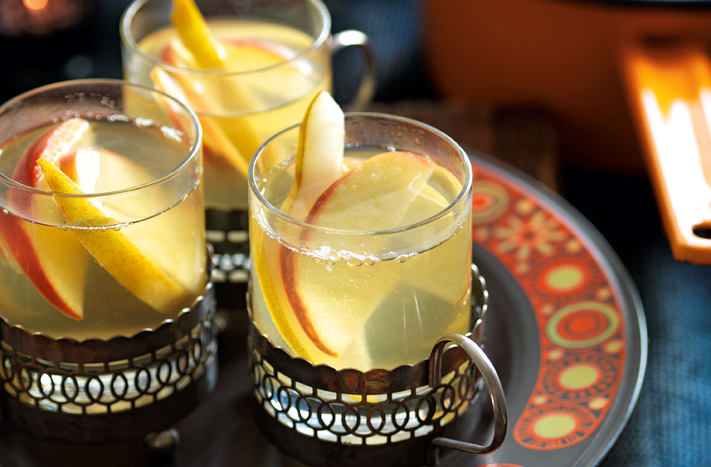 White wine spiced apple and pear punch recipe