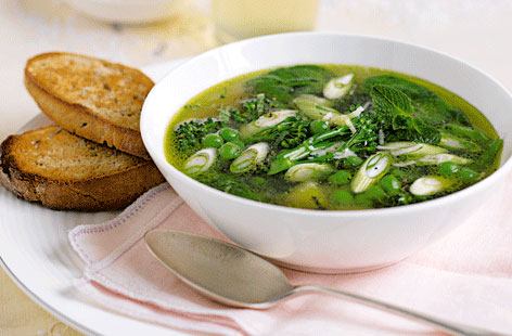 Spring vegetable soup recipe