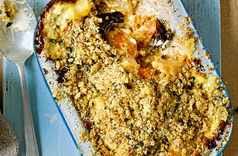 Squash and celeriac crumble recipe