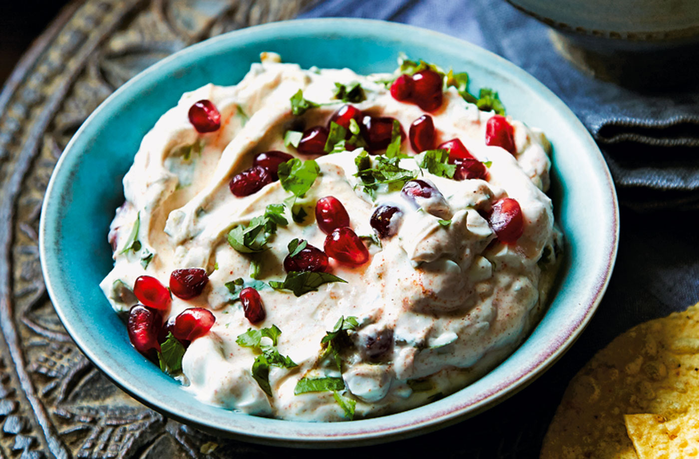 Pomegranate raita recipe