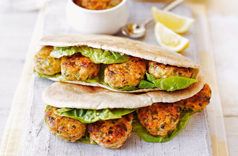 Pop these tikka masala spiced fishcakes into a pitta for a quick and easy lunchtime treat