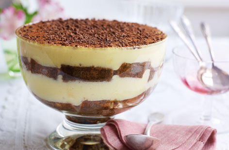 A popular, all-time favourite Italian pud made with sponge fingers, coffee and cream